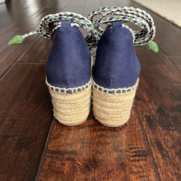 Tory Burch Laguna Espadrille Wedge Size 6 - Picture 4 of 9